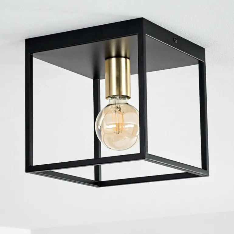 Plafonnier Ibusuki Noir, 1 lumière