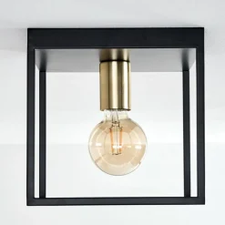 Plafonnier Ibusuki Noir, 1 lumière