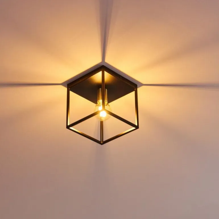 Plafonnier Ibusuki Noir, 1 lumière