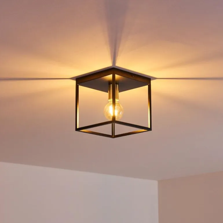 Plafonnier Ibusuki Noir, 1 lumière