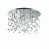 Plafonnier Ideal Lux NEVE Chrome, 12 lumières