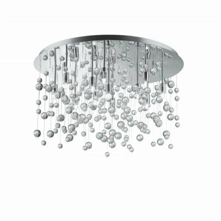 Plafonnier Ideal Lux NEVE Chrome, 12 lumières