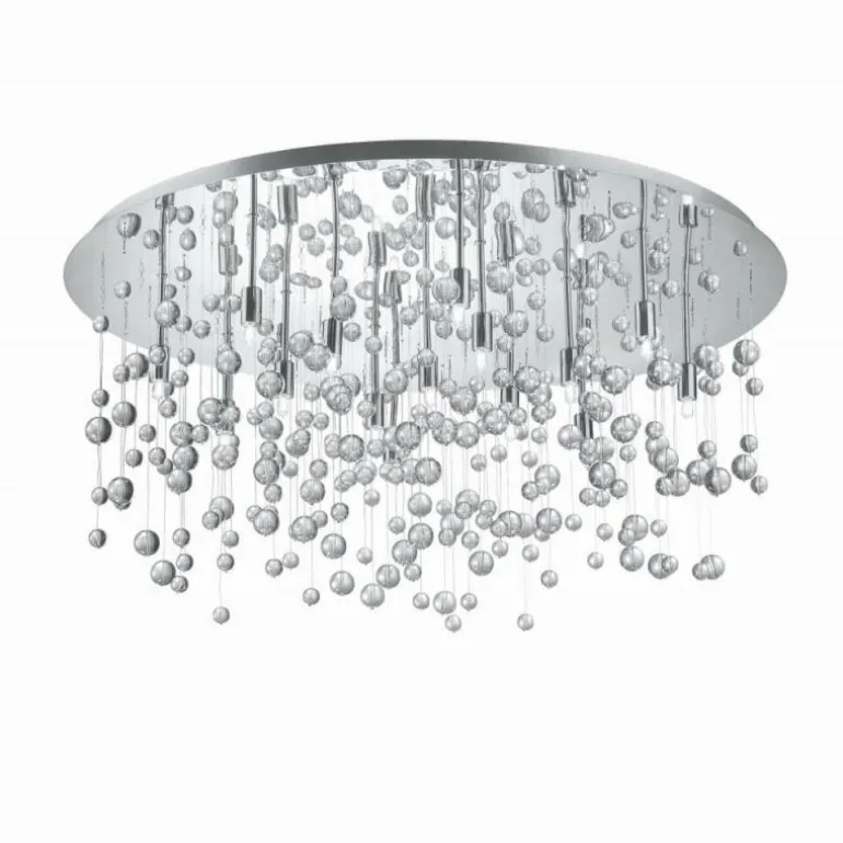 Plafonnier Ideal Lux NEVE Chrome, 15 lumières