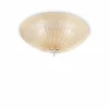 Plafonnier Ideal Lux SHELL Ambre, 4 lumières