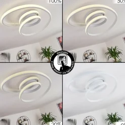 Plafonnier Ignal LED Blanc, 1 lumière