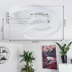 Plafonnier Ignal LED Blanc, 1 lumière