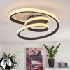Plafonnier Ignal LED Noir, 1 lumière