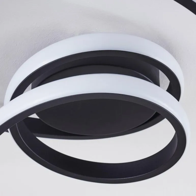 Plafonnier Ignal LED Noir, 1 lumière
