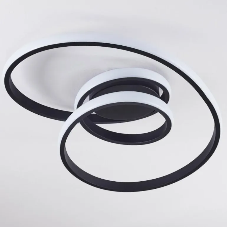 Plafonnier Ignal LED Noir, 1 lumière