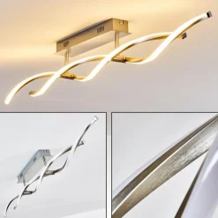 Plafonnier Imatro LED Nickel mat, 2 lumières