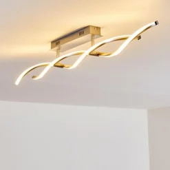 Plafonnier Imatro LED Nickel mat, 2 lumières