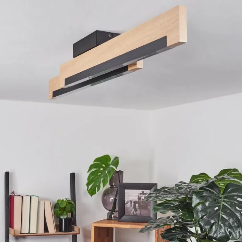 Plafonnier Inzino LED Écru, Noir, 2 lumières