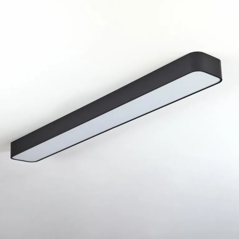 Plafonnier Iriondo LED Noir, 1 lumière, Télécommandes