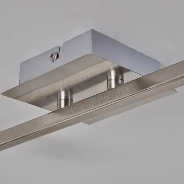 Plafonnier Javel Chrome, Nickel mat, 6 lumières