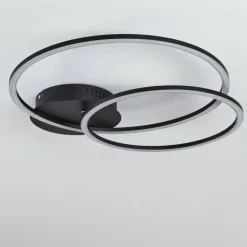 Plafonnier Johsa LED Noir, 2 lumières