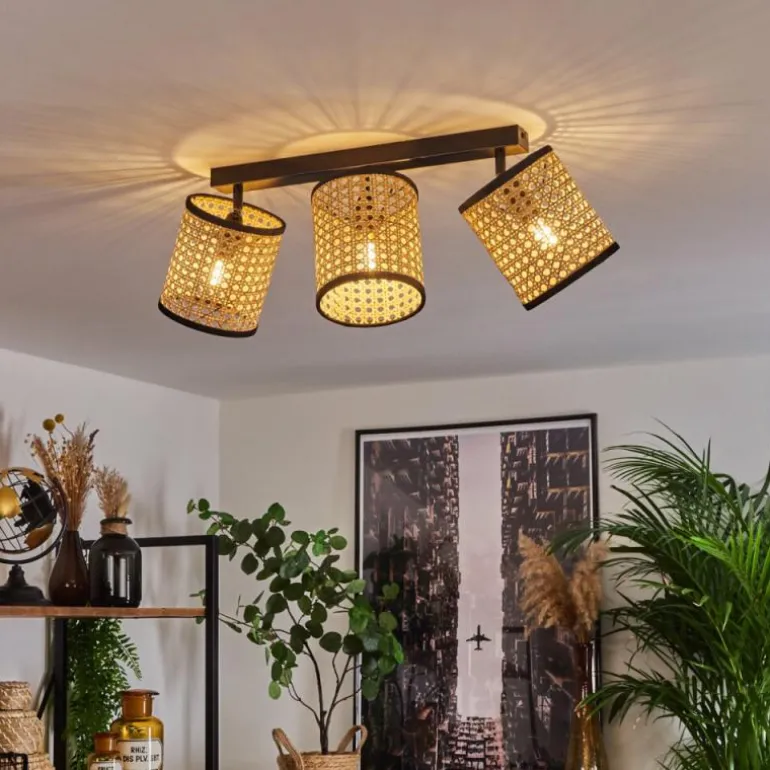 Plafonnier Jonas Noir, 3 lumières