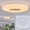Plafonnier Kaas LED Chrome, Blanc, 1 lumière