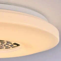 Plafonnier Kaas LED Chrome, Blanc, 1 lumière
