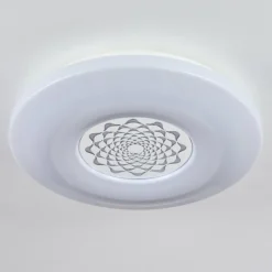 Plafonnier Kaas LED Chrome, Blanc, 1 lumière