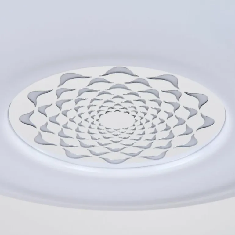 Plafonnier Kaas LED Chrome, Blanc, 1 lumière