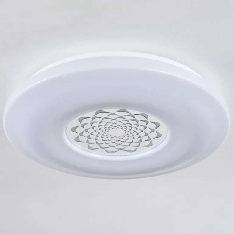 Plafonnier Kaas LED Chrome, Blanc, 1 lumière