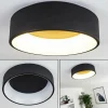 Plafonnier Kampal LED Noir, 1 lumière