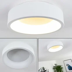 Plafonnier Kampala LED Blanc, 1 lumière