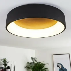 Plafonnier Kampala LED Noir, 1 lumière