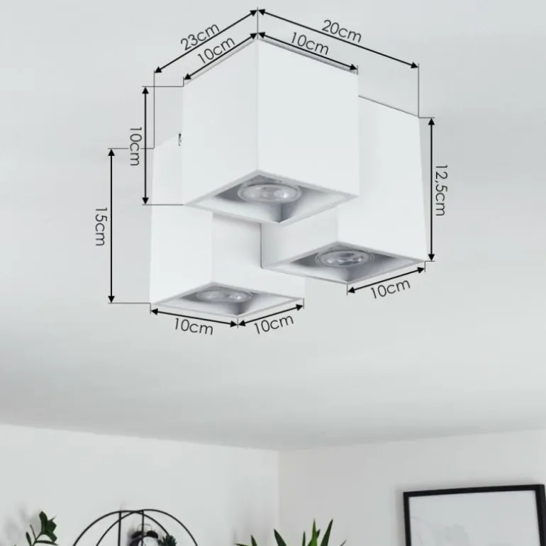 Plafonnier Karaka Blanc, 3 lumières