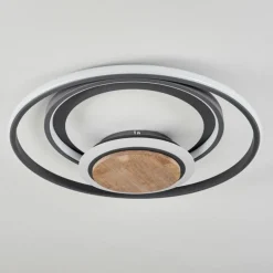 Plafonnier Kassambene LED Anthracite, Écru, 1 lumière