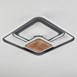 Plafonnier Kassambene LED Anthracite, Écru, 1 lumière