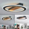 Plafonnier Katila LED Brun, Noir, 1 lumière
