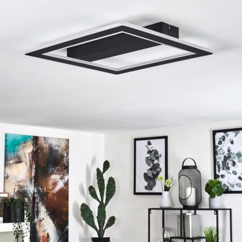 Plafonnier Katila LED Noir, 1 lumière