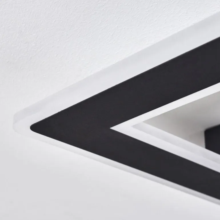 Plafonnier Katila LED Noir, 1 lumière