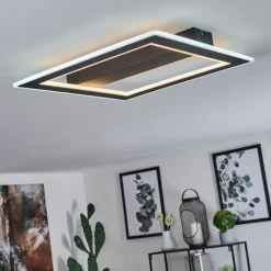 Plafonnier Katila LED Noir, 1 lumière