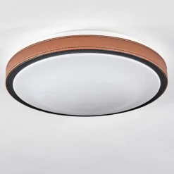 Plafonnier Kelva LED Brun, Noir, Blanc, 1 lumière