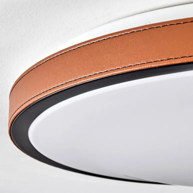 Plafonnier Kelva LED Brun, Noir, Blanc, 1 lumière