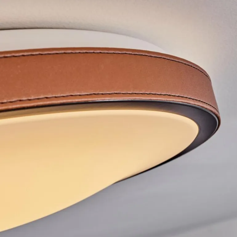 Plafonnier Kelva LED Brun, Noir, Blanc, 1 lumière