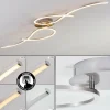 Plafonnier Kereita LED Nickel mat, 1 lumière