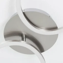 Plafonnier Kereita LED Nickel mat, 1 lumière