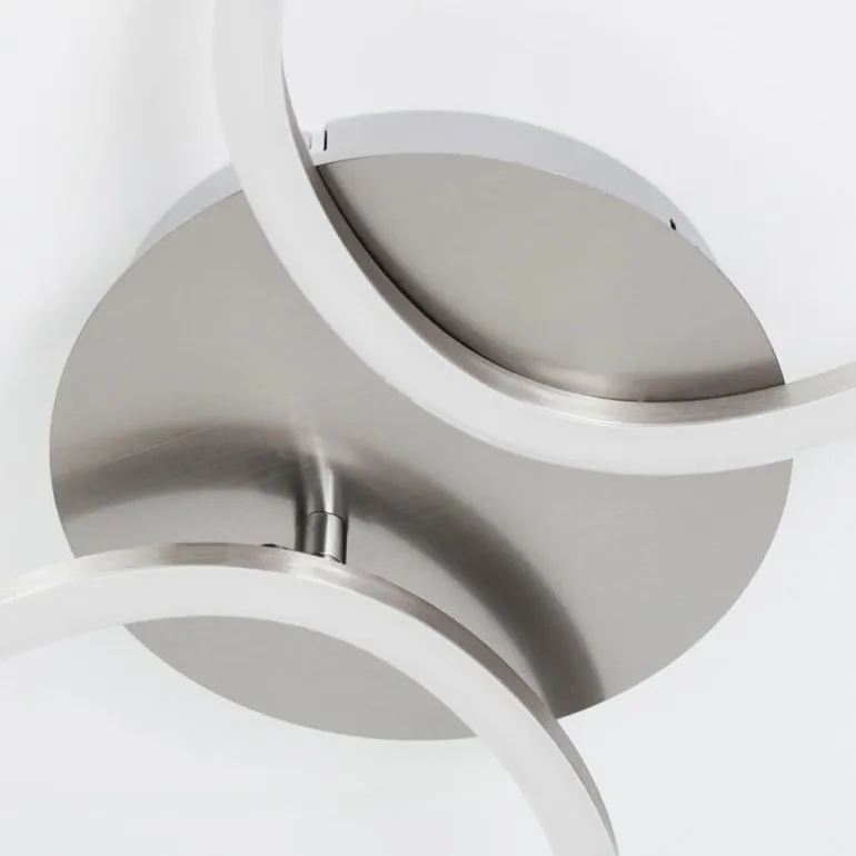 Plafonnier Kereita LED Nickel mat, 1 lumière