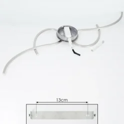 Plafonnier Kereita LED Nickel mat, 1 lumière