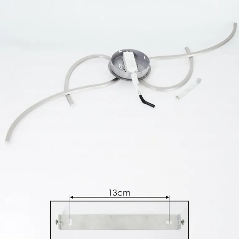 Plafonnier Kereita LED Nickel mat, 1 lumière
