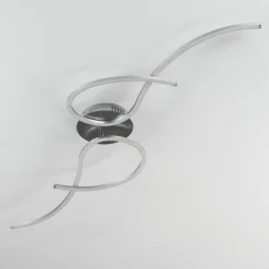 Plafonnier Kereita LED Nickel mat, 1 lumière