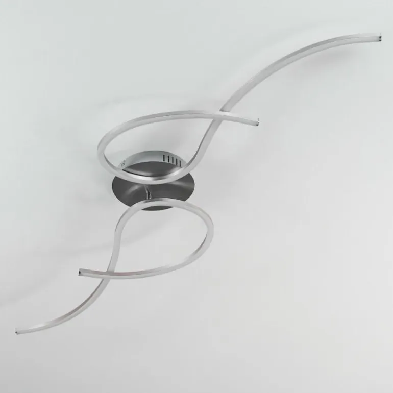 Plafonnier Kereita LED Nickel mat, 1 lumière