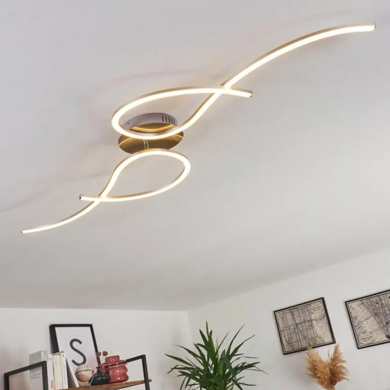 Plafonnier Kereita LED Nickel mat, 1 lumière