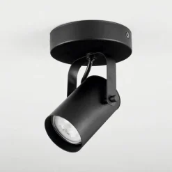 Plafonnier Kergus Noir, 1 lumière