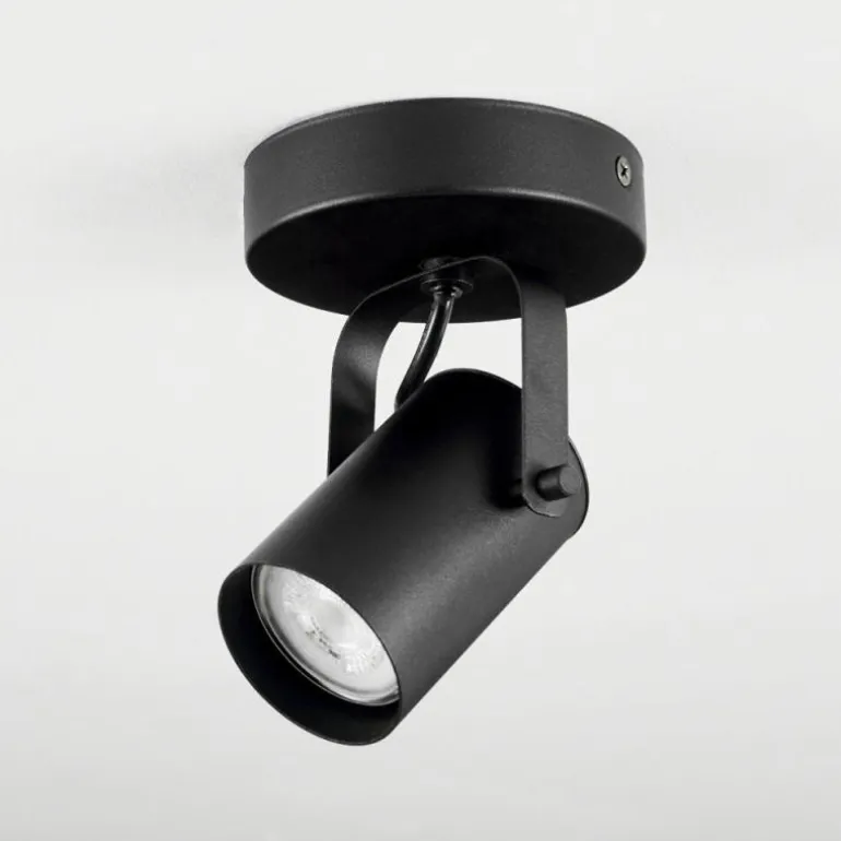 Plafonnier Kergus Noir, 1 lumière