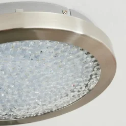 Plafonnier Kerns LED Nickel mat, 1 lumière