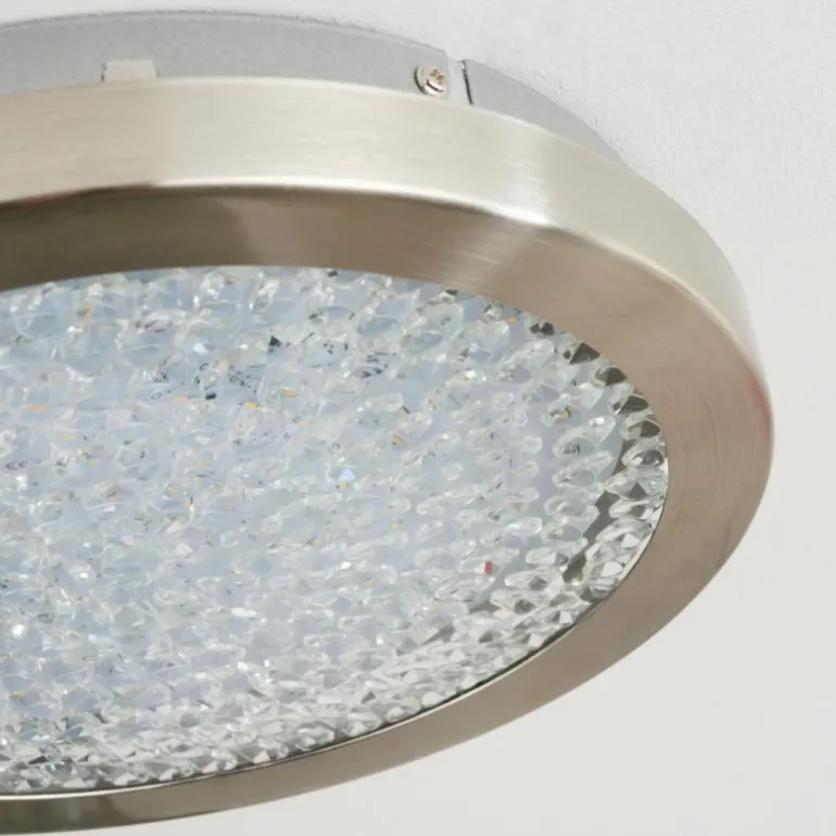 Plafonnier Kerns LED Nickel mat, 1 lumière